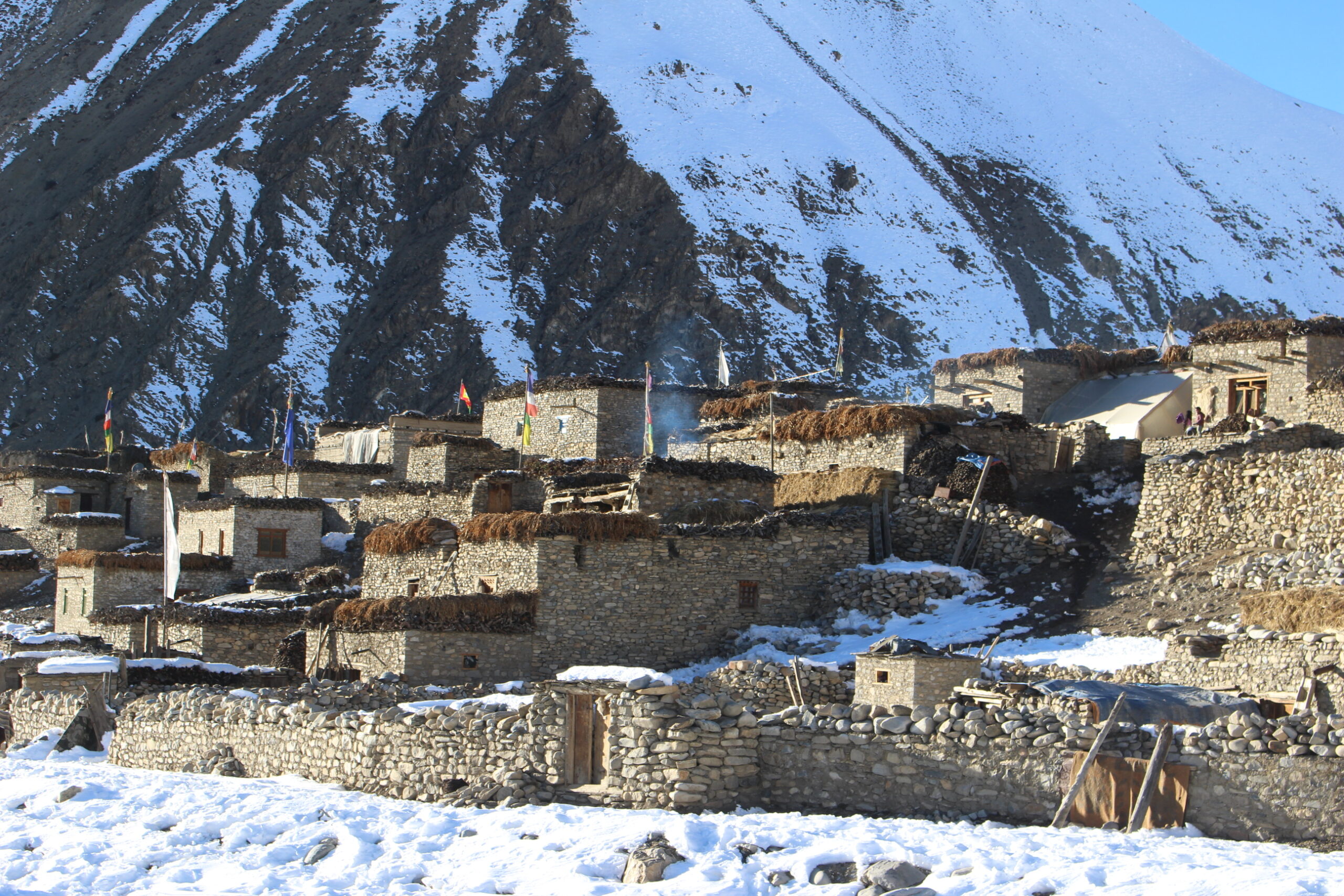 Dho village in the winter